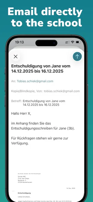 School Excuse Notes: Excuso – Screenshot 2